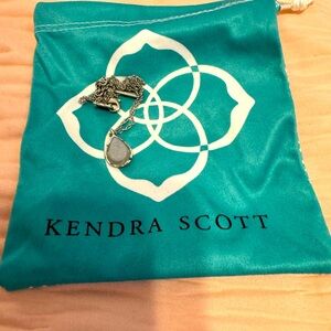 Kendra Scott silver stone necklace.